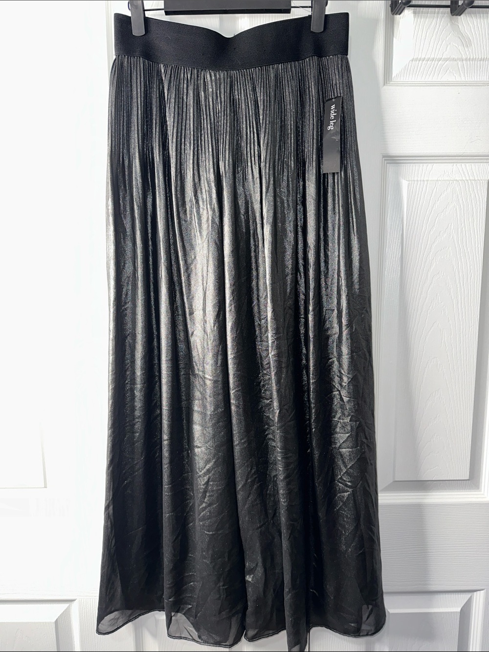 Alfani Black Wide-Leg Pleated Jumpsuit Pants